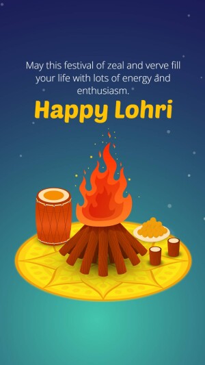 Happy Lohri hd images poster banner status and hd photos